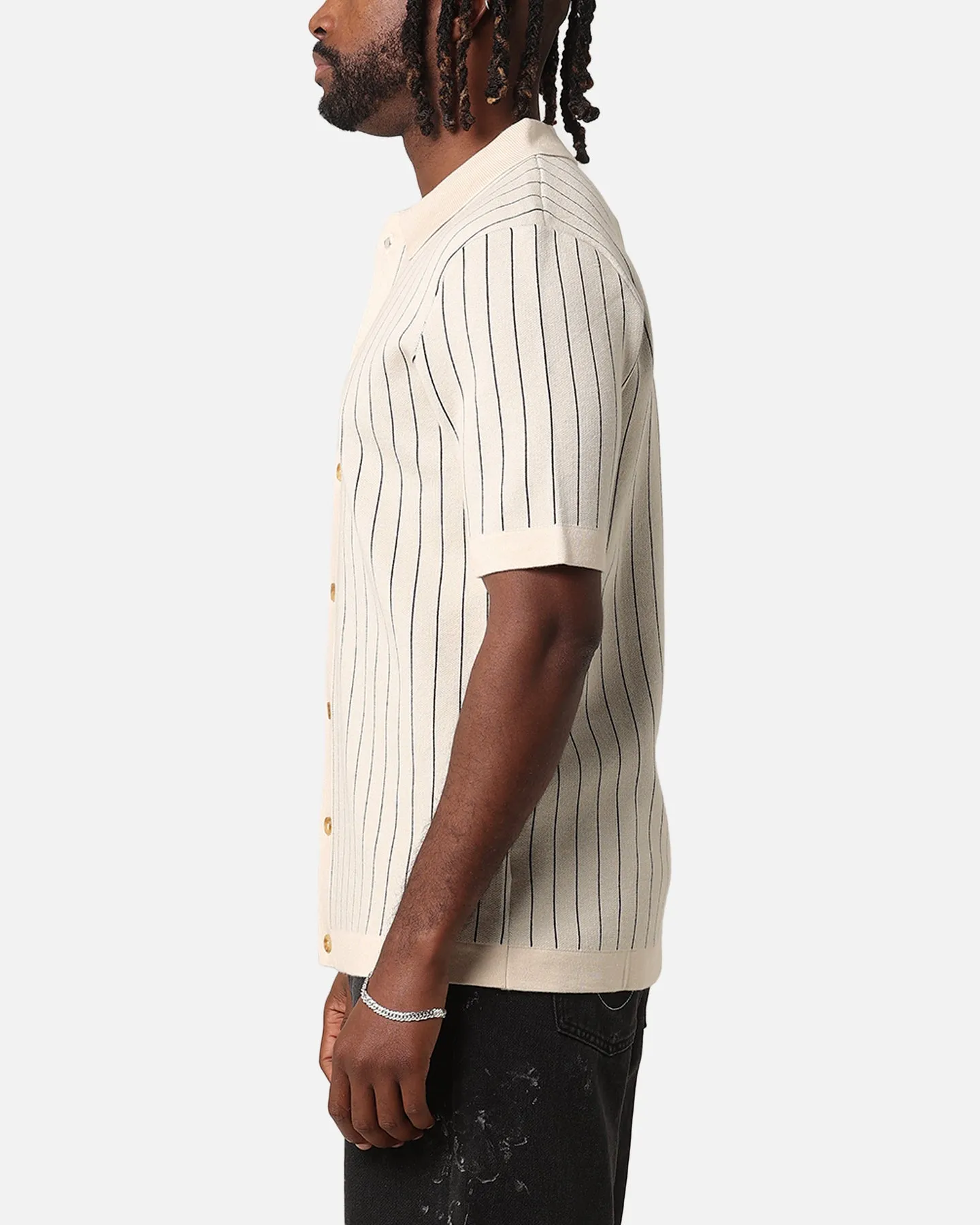 XXIII Nicholas Knit Button Up Shirt Sand/Black sold by Culture Kings product image thumbnail 5
