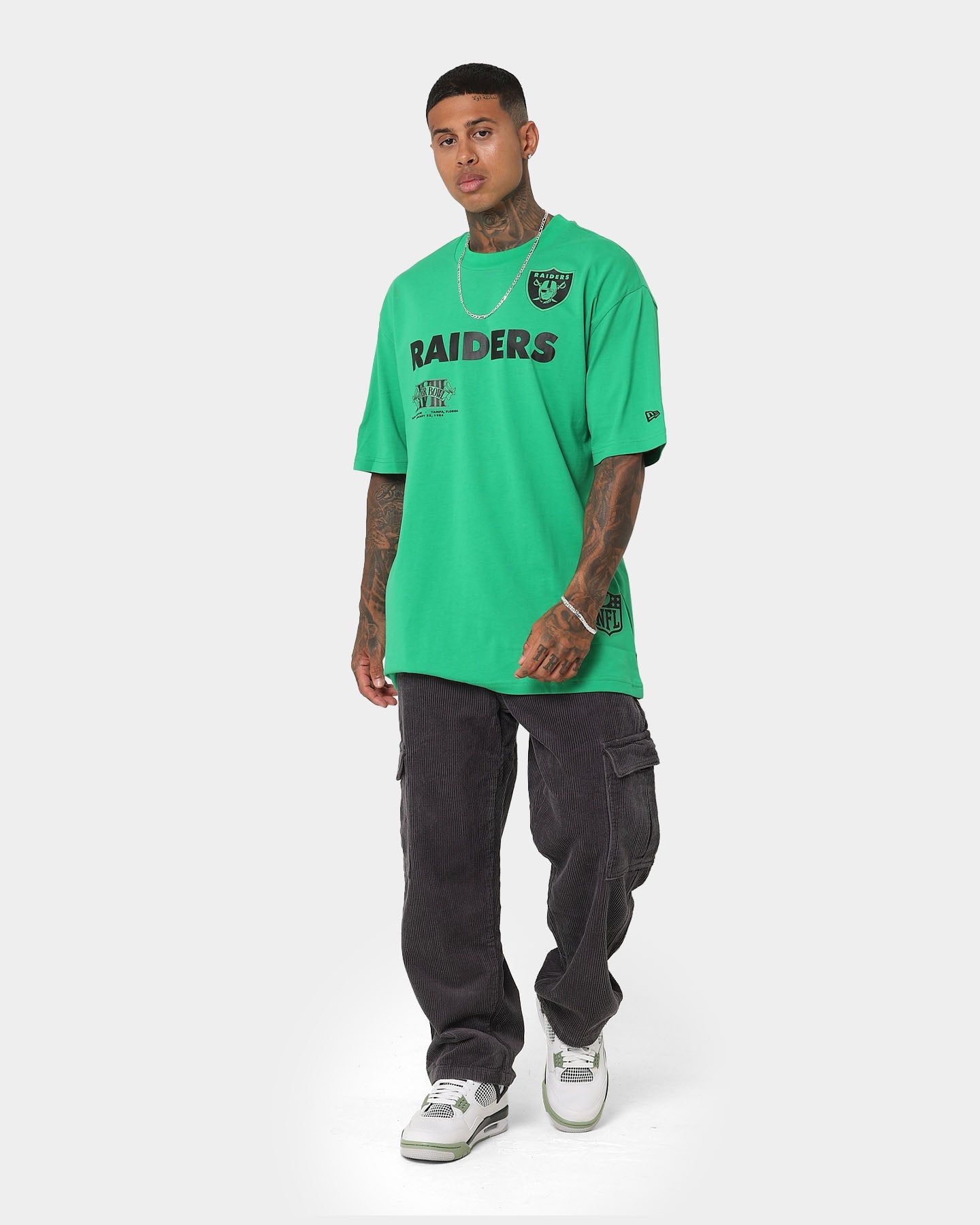 New Era Las Vegas Raiders 'Tropical Punch Script Pack' Oversized T-Shirt Lucky Green sold by Culture Kings product image thumbnail 2