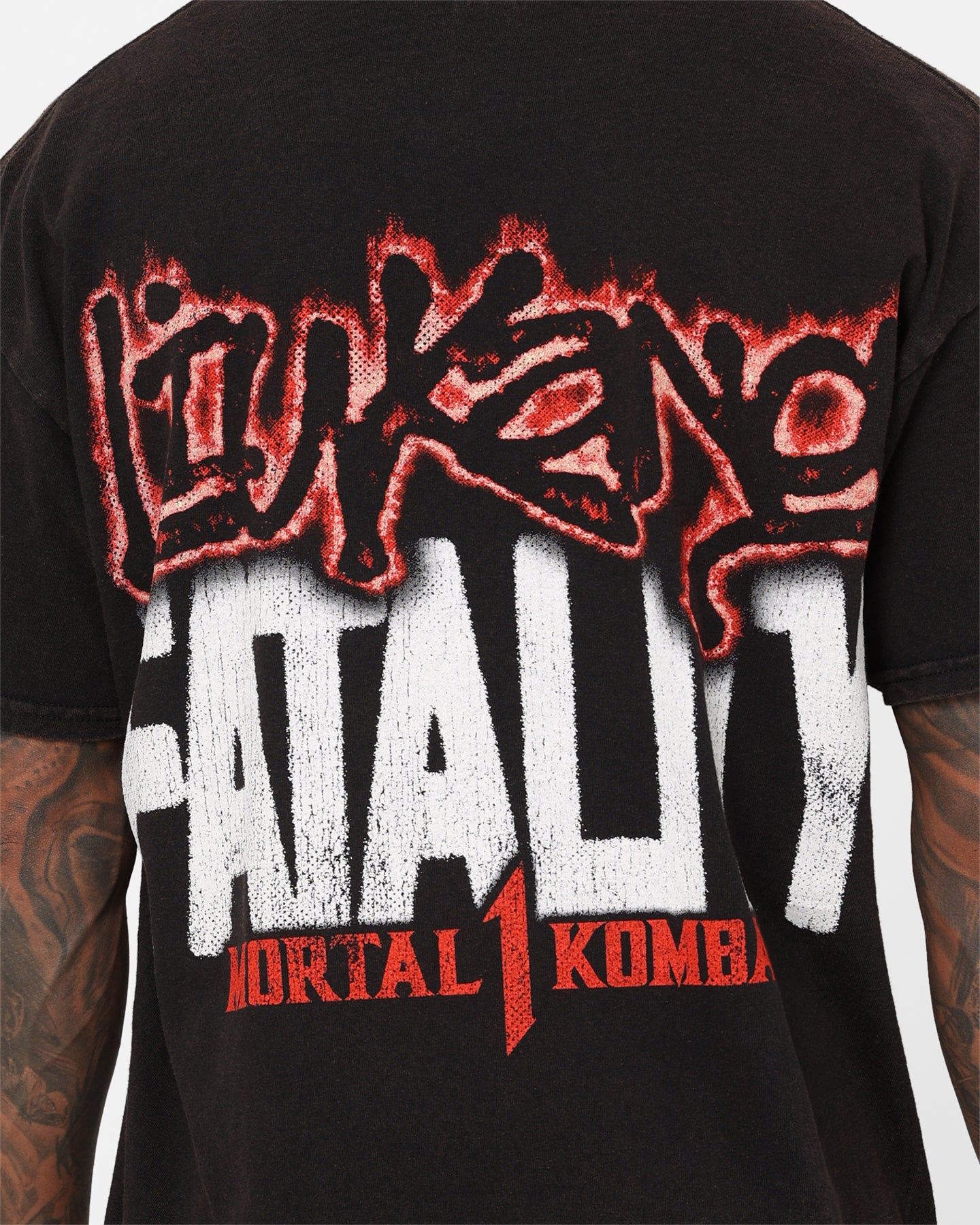 Goat Crew X Mortal Kombat Liu Kang Vintage T-Shirt Black Wash sold by Culture Kings product image thumbnail 5