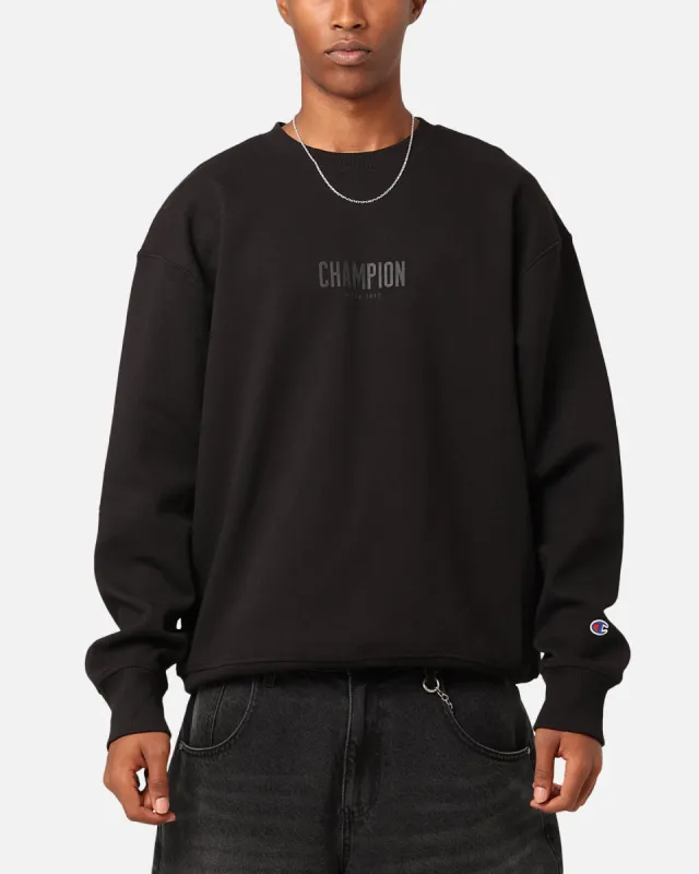 Champion Rochester Base Crewneck Black sold by Culture Kings