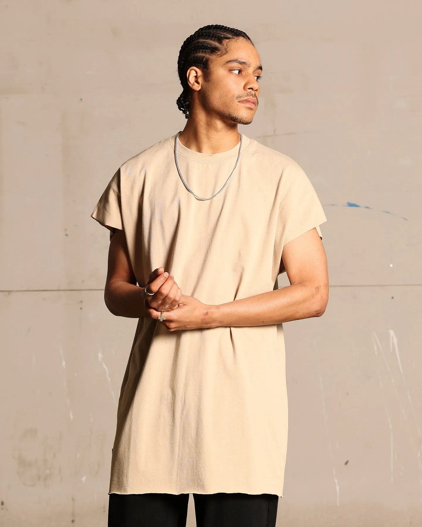 Saint Morta Cutoff Bat T-Shirt Stone sold by Culture Kings