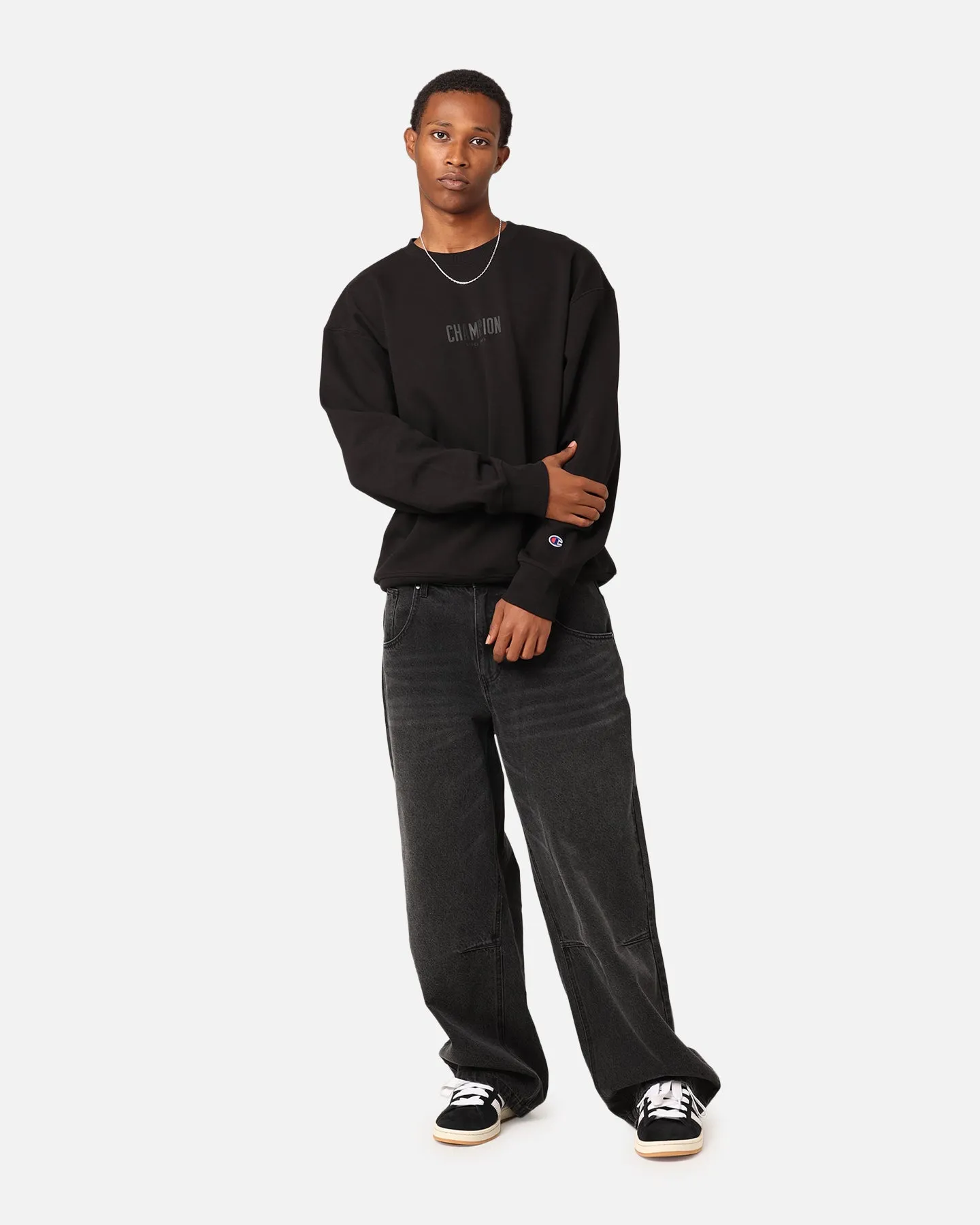 Champion Rochester Base Crewneck Black sold by Culture Kings product image thumbnail 2
