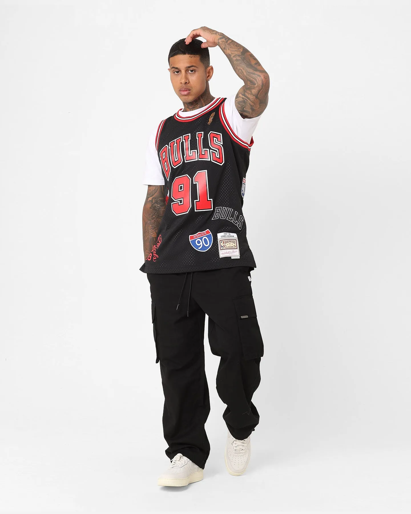 Mitchell & Ness Chicago Bulls Dennis Rodman Hi-Way Swing Jersey Black sold by Culture Kings product image thumbnail 3