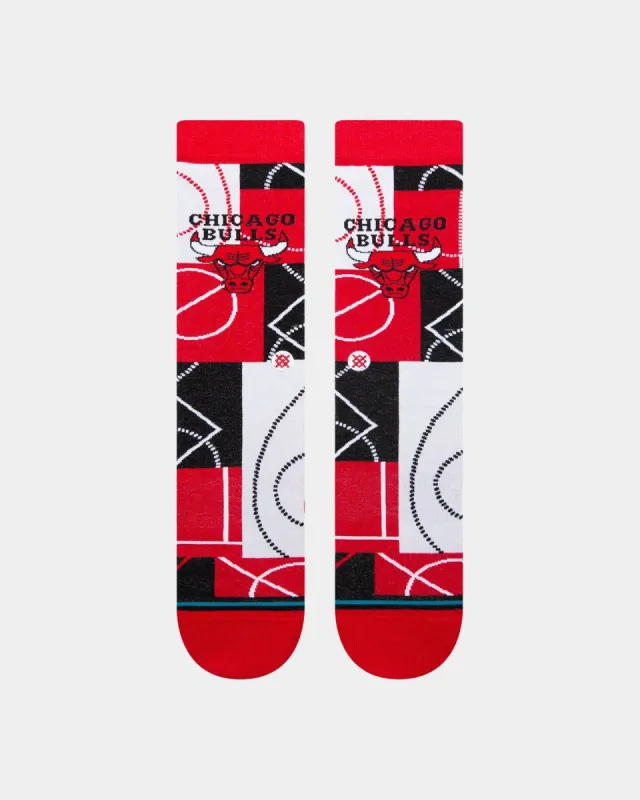 Stance X NBA Chicago Bulls Zone Crew Socks Red sold by Culture Kings