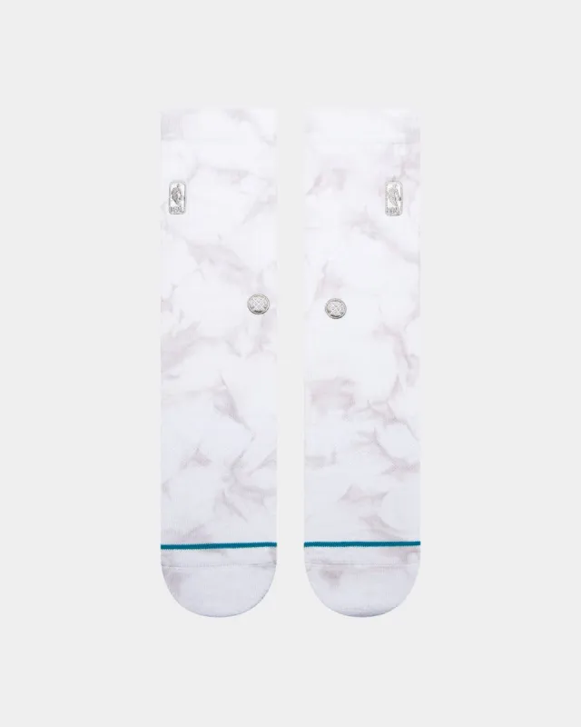 Stance X NBA Logoman Dye Crew Socks Light Grey sold by Culture Kings