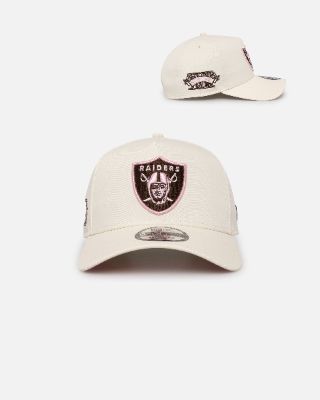 New Era Oakland Raiders 'Neapolitan Chrome' 9FORTY A-Frame Snapback Chrome/Pink Met sold by Culture Kings
