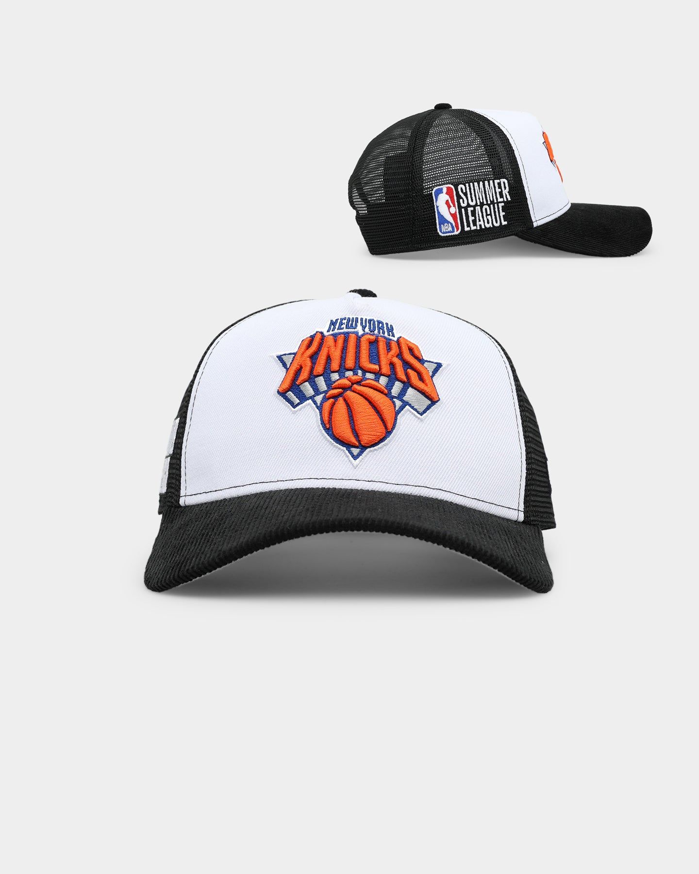 New Era New York Knicks 'NBA Summer League' 9FORTY A-Frame Snapback Black/White sold by Culture Kings
