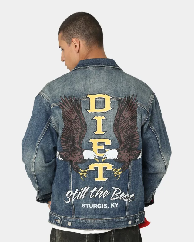 Diet Starts Monday Eagle Denim Trucker Jacket Indigo sold by Culture Kings