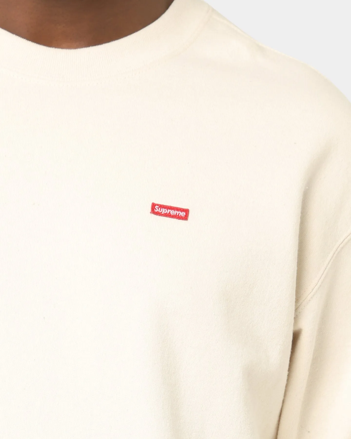 Supreme Small Box Crewneck Natural sold by Culture Kings product image thumbnail 3