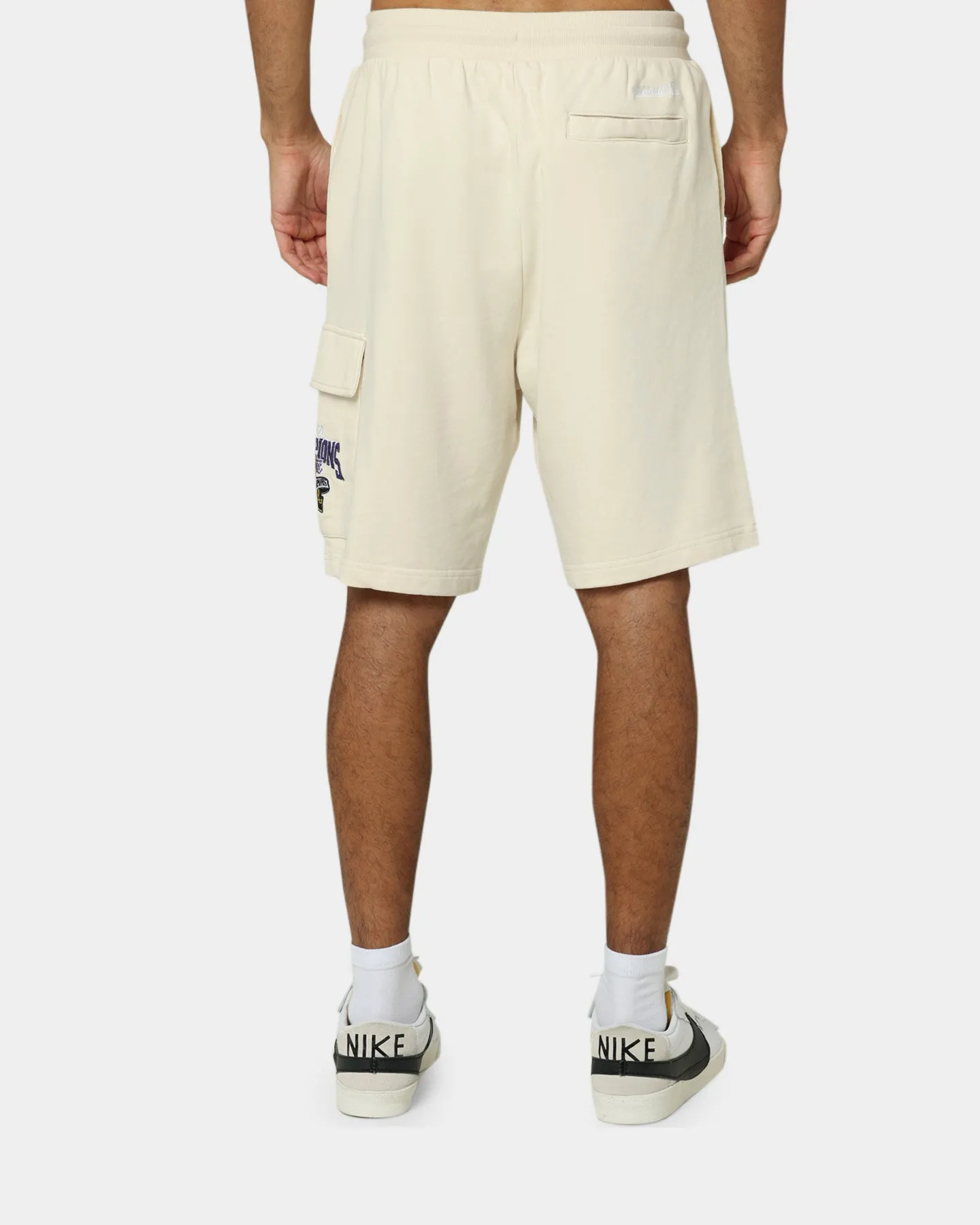 Mitchell & Ness Los Angeles Lakers Cargo Shorts Khaki sold by Culture Kings product image thumbnail 4