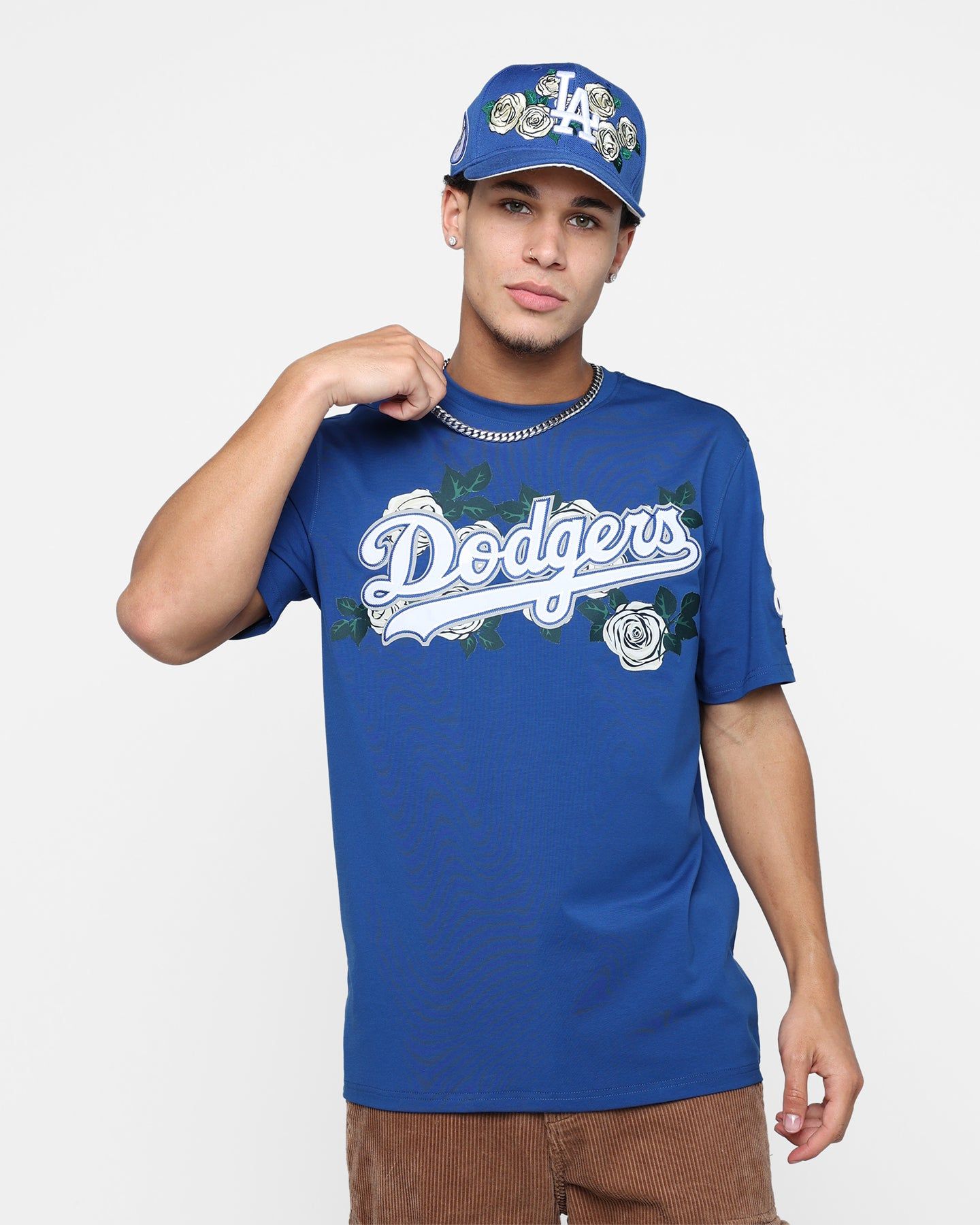 Pro Standard Los Angeles Dodgers Roses T-Shirt Dark Blue sold by Culture Kings