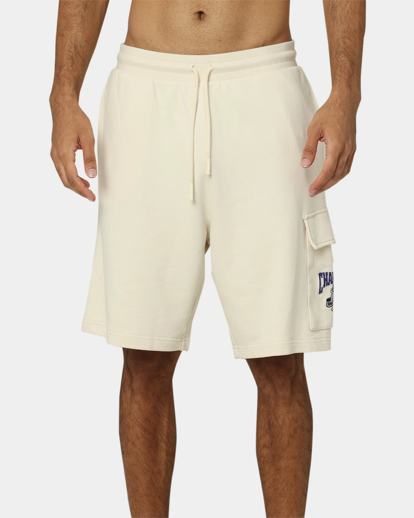 Mitchell & Ness Los Angeles Lakers Cargo Shorts Khaki sold by Culture Kings product image thumbnail 3