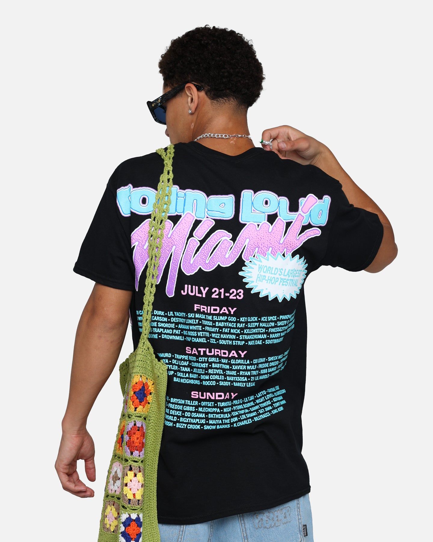 Rolling Loud Miami Lineup T-Shirt Black sold by Culture Kings product image thumbnail 2