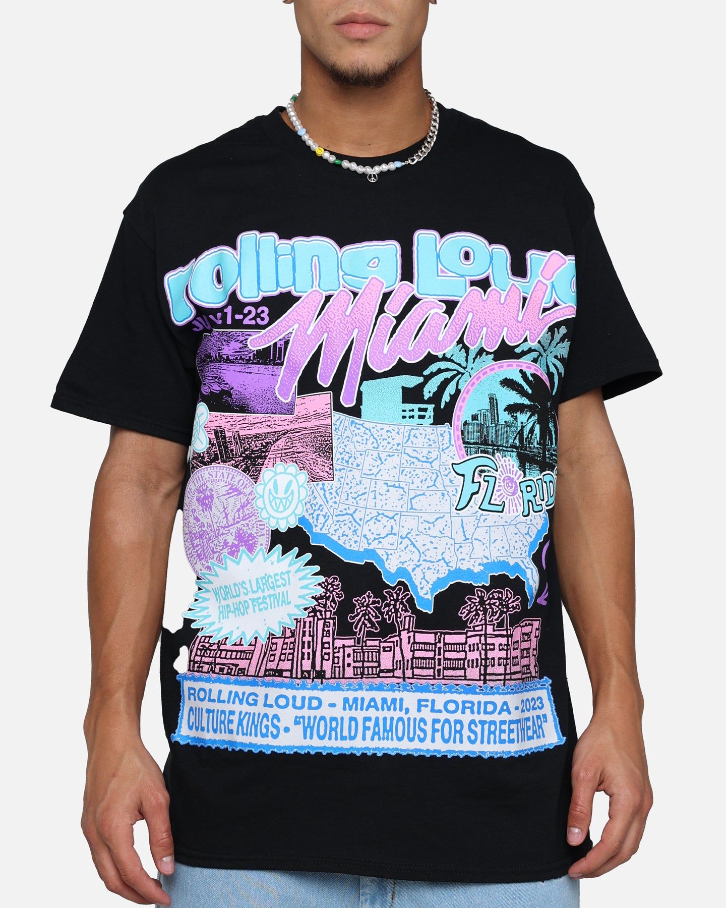 Rolling Loud Miami Lineup T-Shirt Black sold by Culture Kings product image thumbnail 4