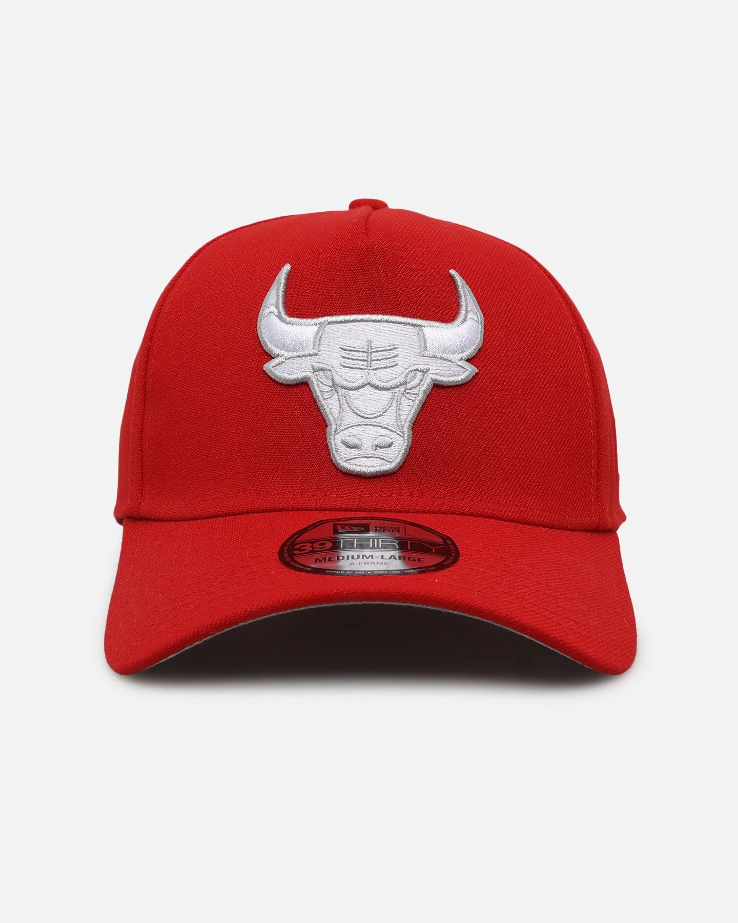 New Era Chicago Bulls "Scarlet White" 39THIRTY A-Frame Stretch Fit Scarlet/White sold by Culture Kings
