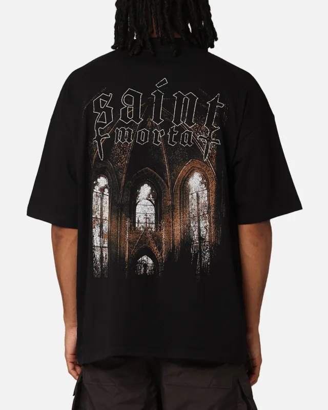 Saint Morta Divine Reverence T-Shirt Black sold by Culture Kings
