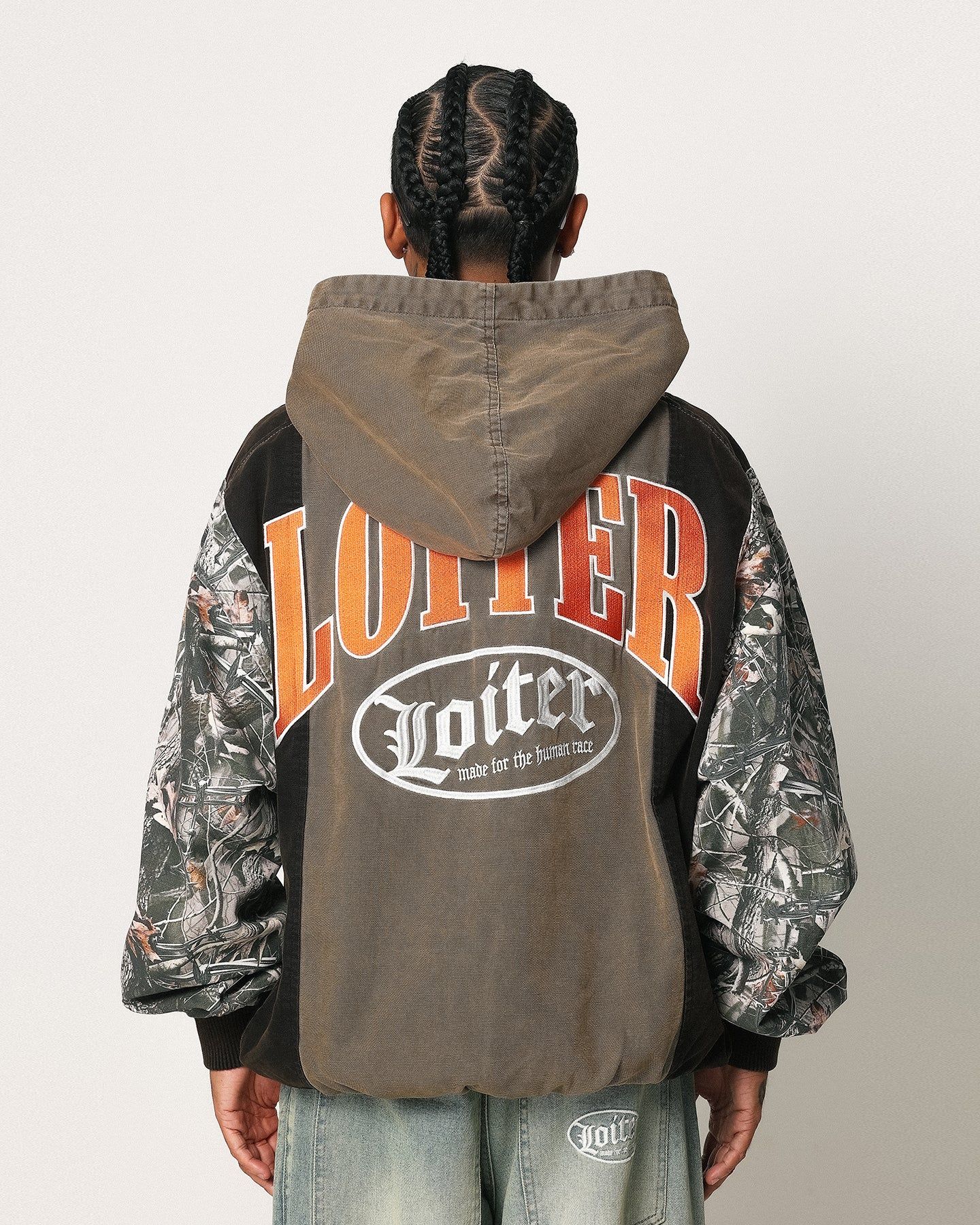 Loiter Splinter Hoodie Black/Camo sold by Culture Kings product image thumbnail 7