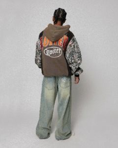 Loiter Splinter Hoodie Black/Camo sold by Culture Kings