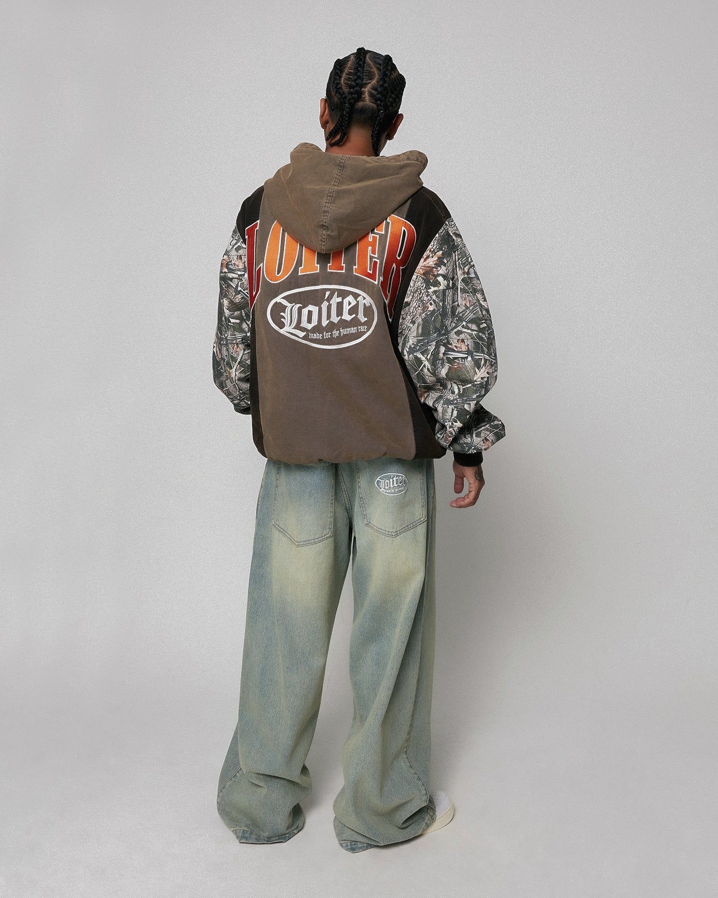 Loiter Splinter Hoodie Black/Camo sold by Culture Kings product image thumbnail 4