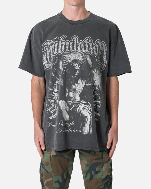 MNML Tribulation T-Shirt Washed Black sold by Culture Kings