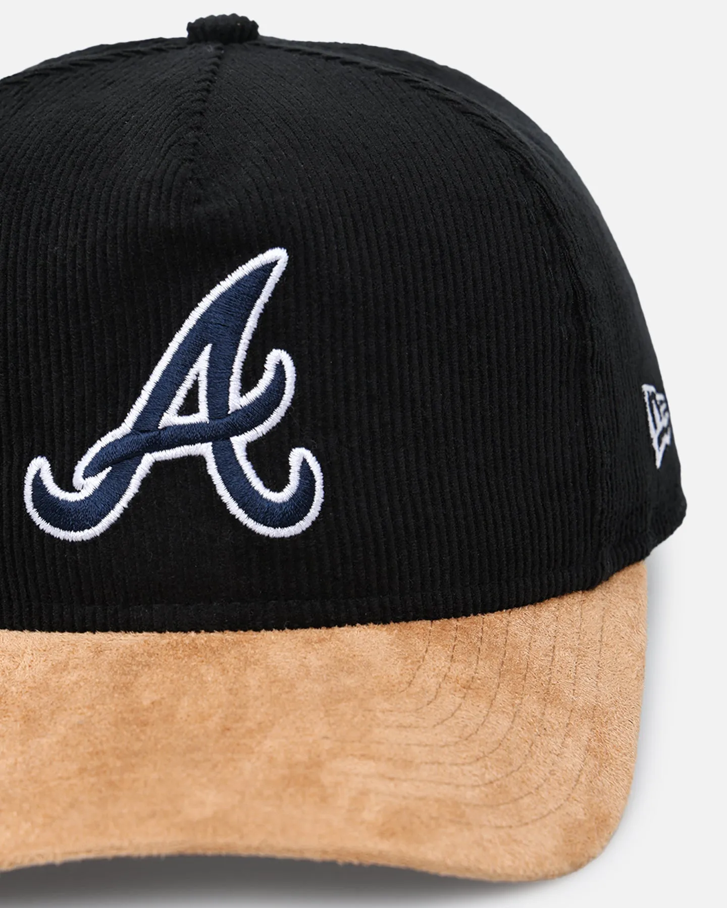 New Era Atlanta Braves 'Corduroy Suede' Pre-Curved Golfer Snapback Washed Black sold by Culture Kings product image thumbnail 2