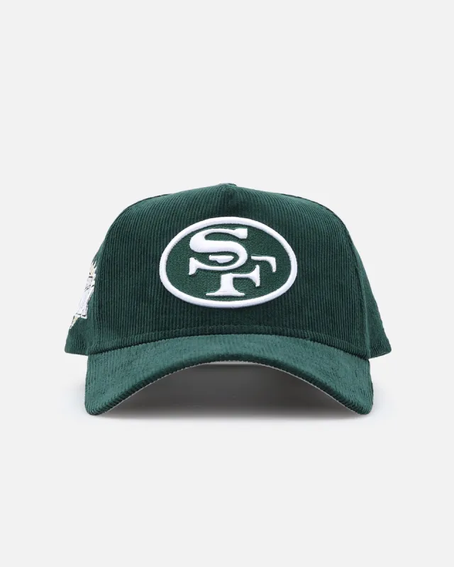 New Era San Francisco 49ers 'Dark Green Cord' 9FORTY A-Frame Snapback Dark Green sold by Culture Kings