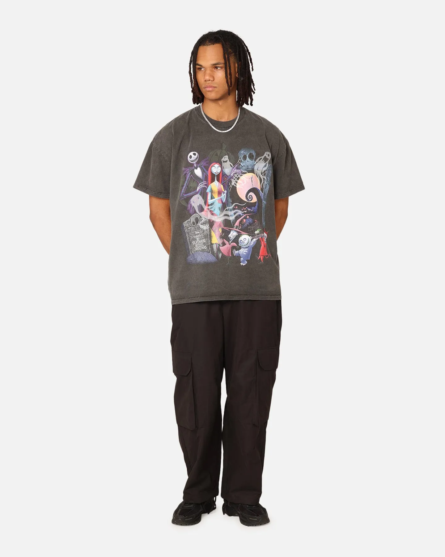 Goat Crew X The Nightmare Before Christmas Group Heavyweight Vintage T-Shirt Black Wash sold by Culture Kings product image thumbnail 3