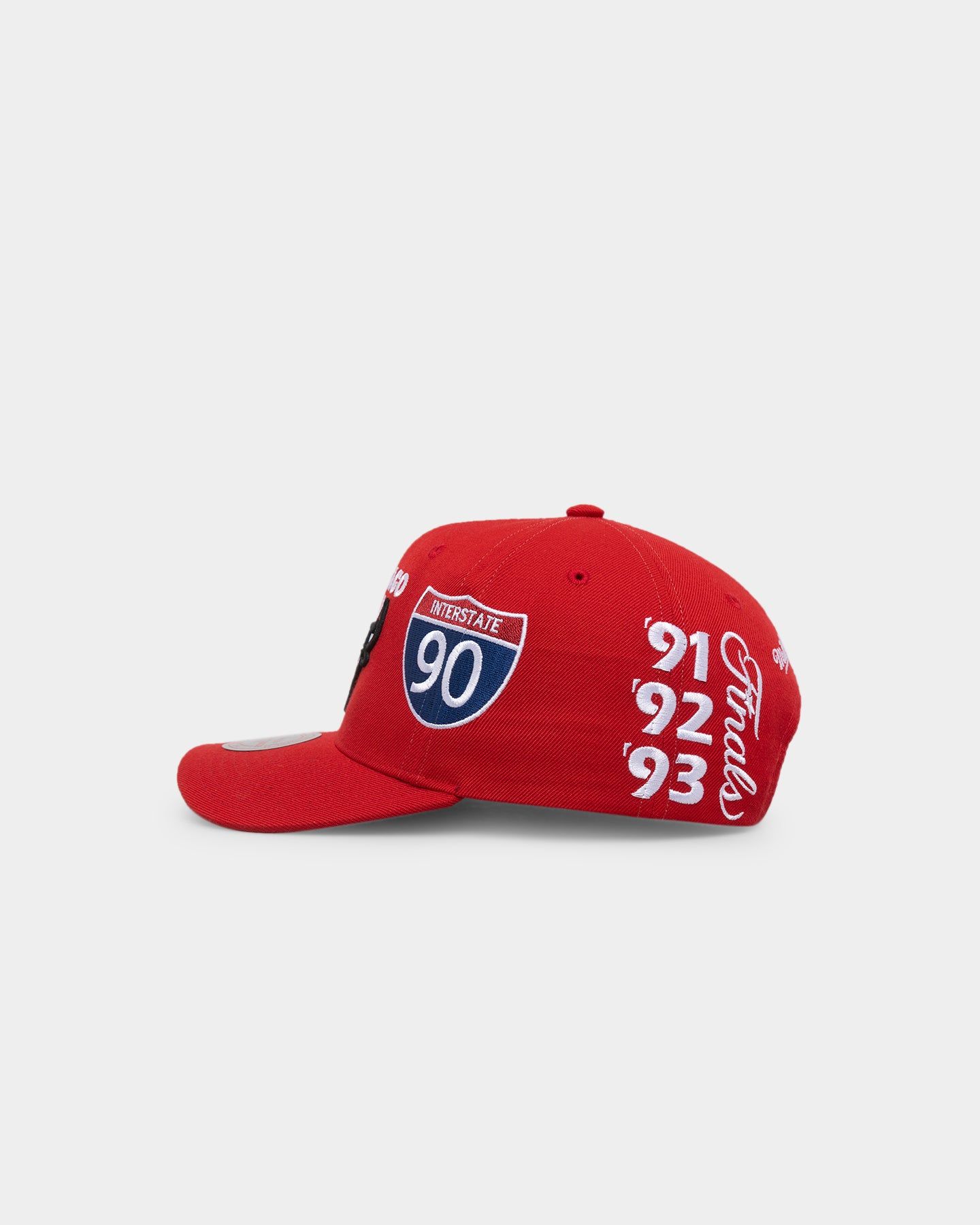 Mitchell & Ness Chicago Bulls 'Highway' Pro Crown Snapback Red sold by Culture Kings product image thumbnail 4