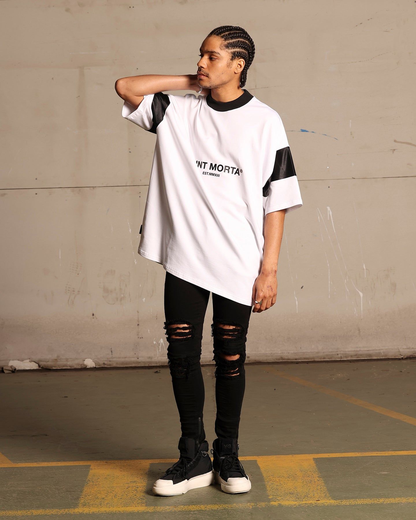 Saint Morta Box Panel T-Shirt White sold by Culture Kings product image thumbnail 3