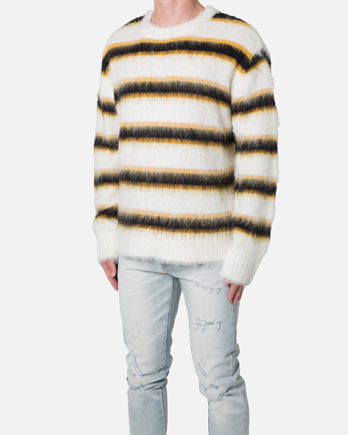MNML Striped Mohair Sweater White sold by Culture Kings product image thumbnail 2