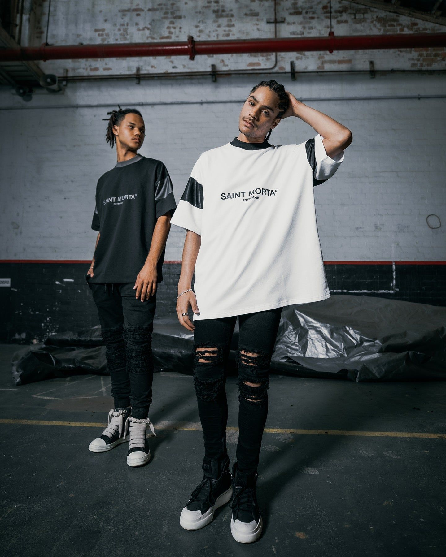 Saint Morta Box Panel T-Shirt White sold by Culture Kings