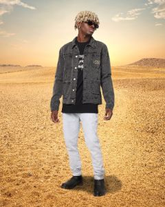 Last Kings Boxed Denim Jacket Black sold by Culture Kings