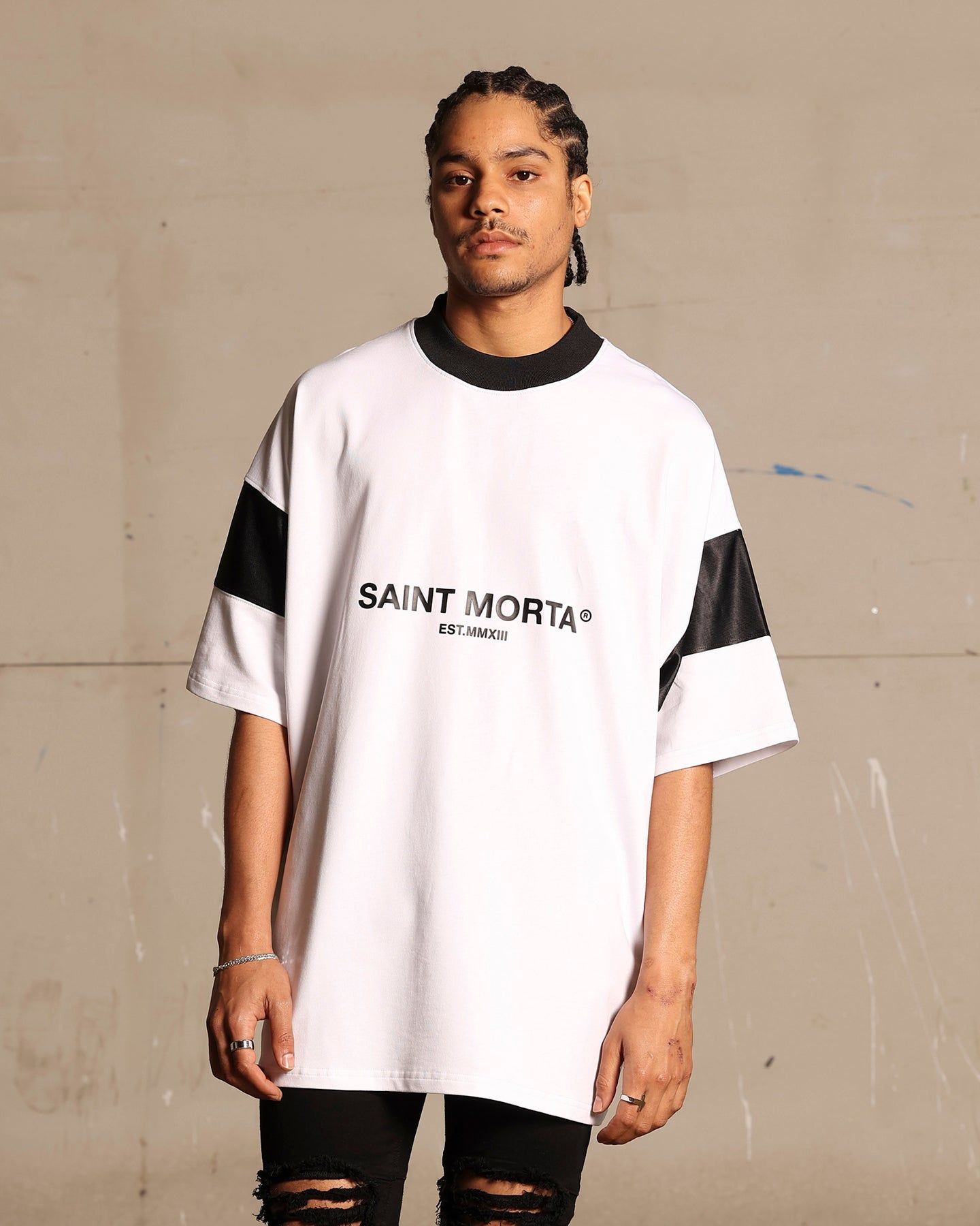 Saint Morta Box Panel T-Shirt White sold by Culture Kings product image thumbnail 2
