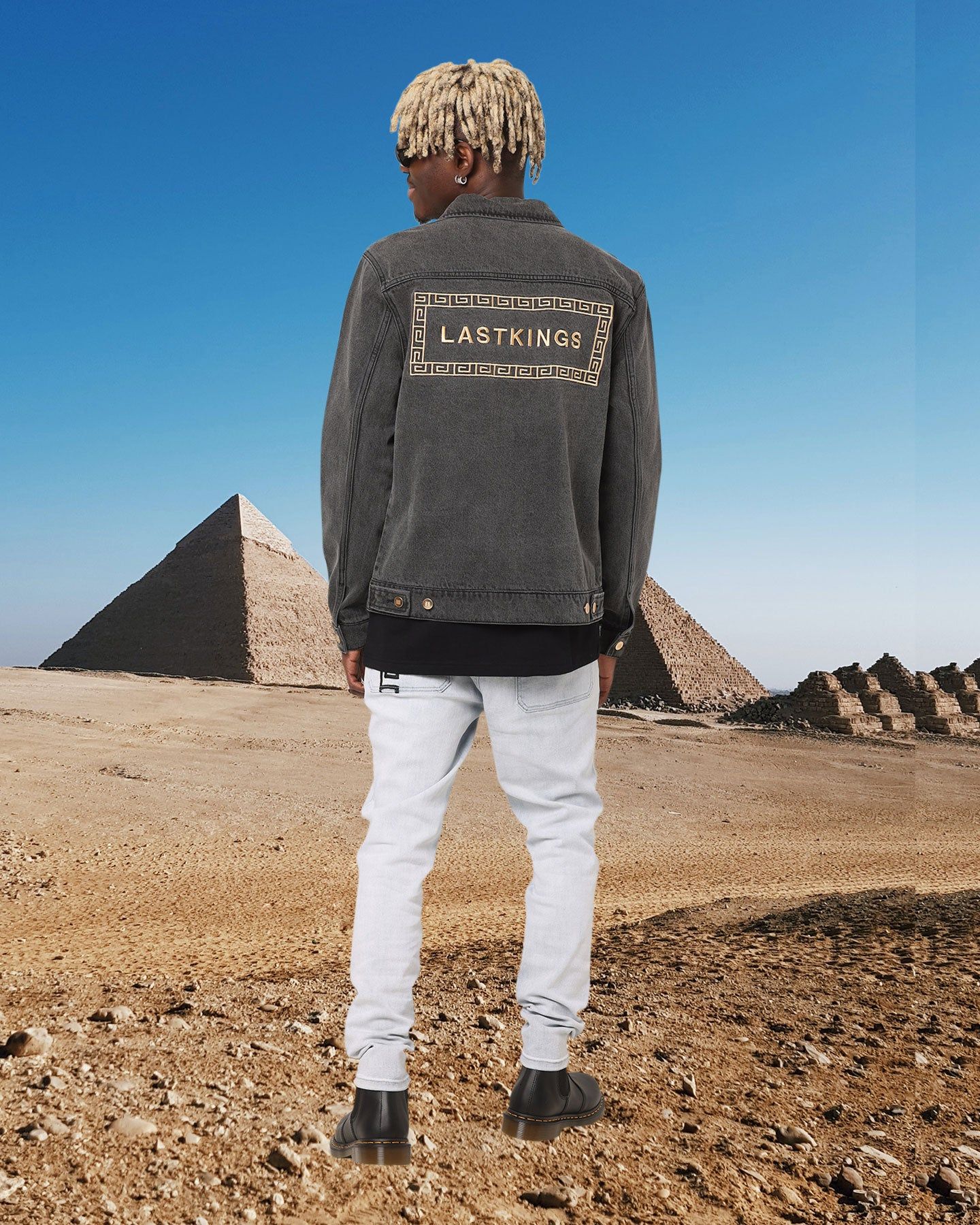 Last Kings Boxed Denim Jacket Black sold by Culture Kings product image thumbnail 3