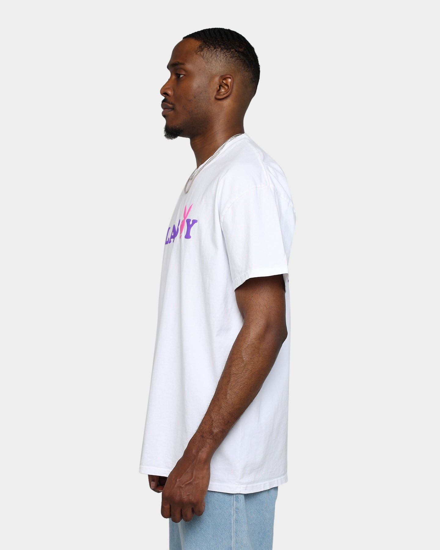 Playboy By CK Stacked T-Shirt White sold by Culture Kings product image thumbnail 7