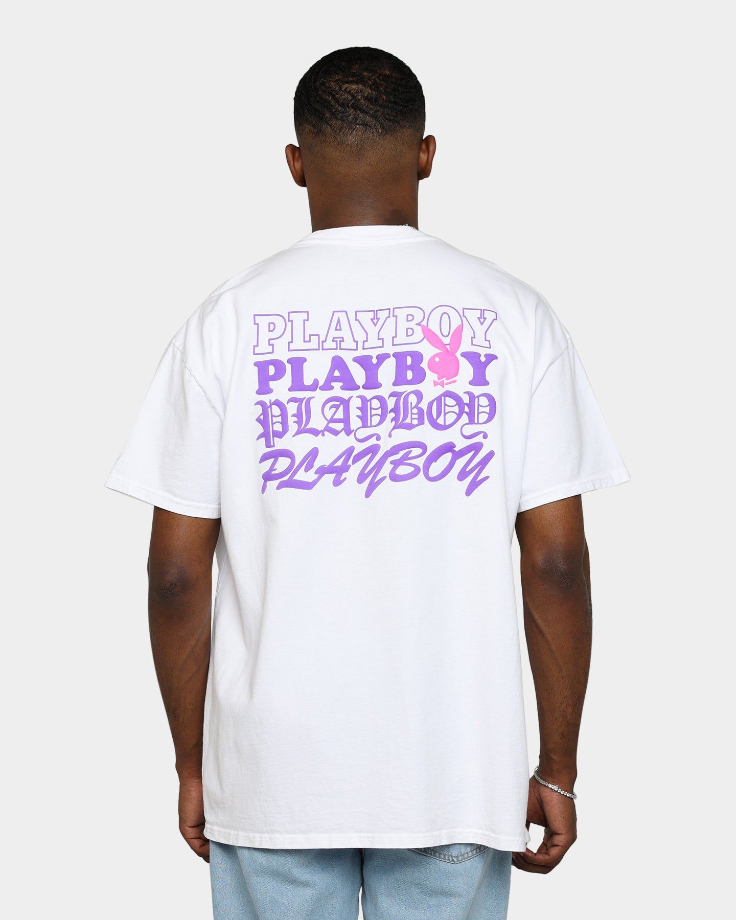 Playboy By CK Stacked T-Shirt White sold by Culture Kings product image thumbnail 5