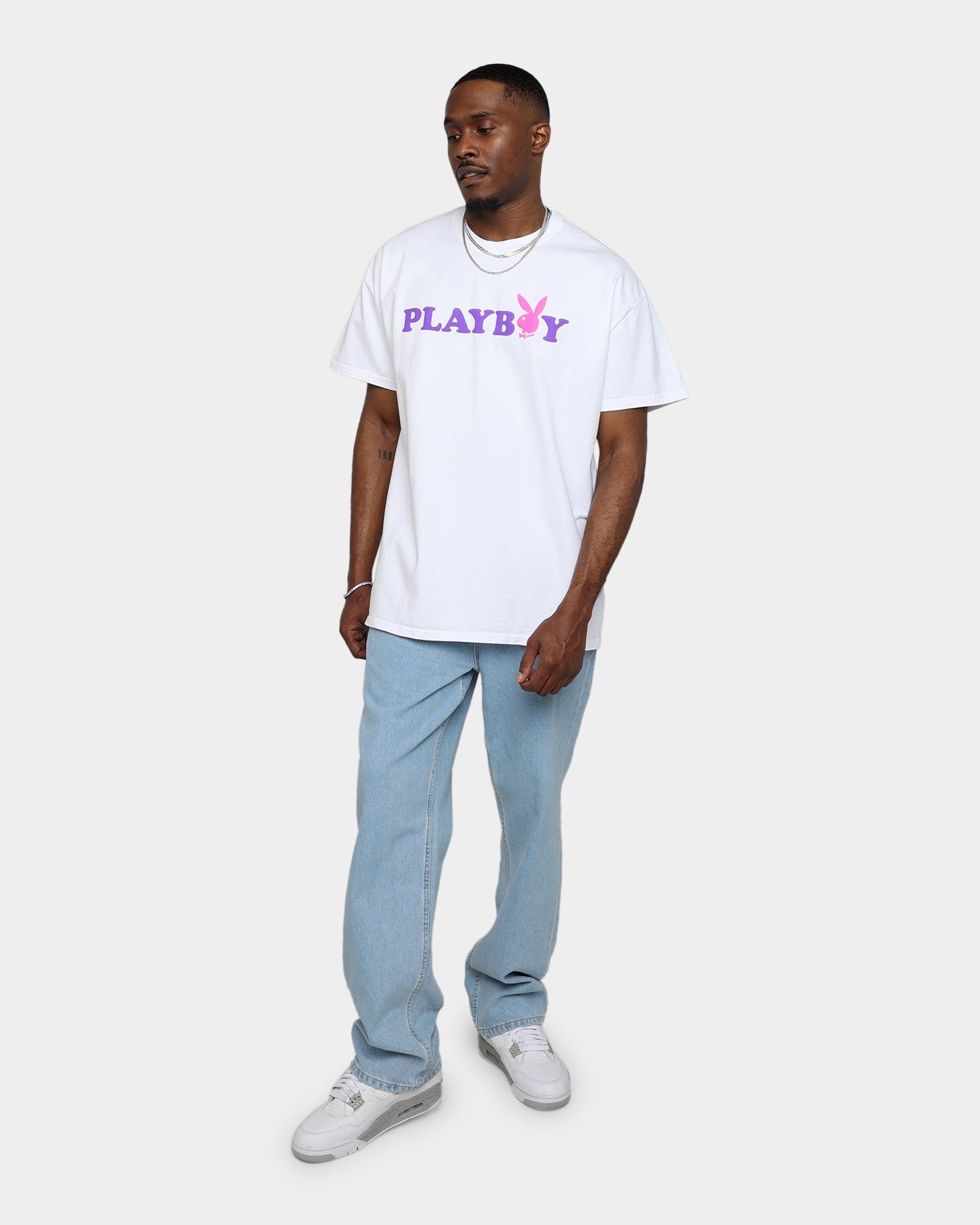 Playboy By CK Stacked T-Shirt White sold by Culture Kings product image thumbnail 8