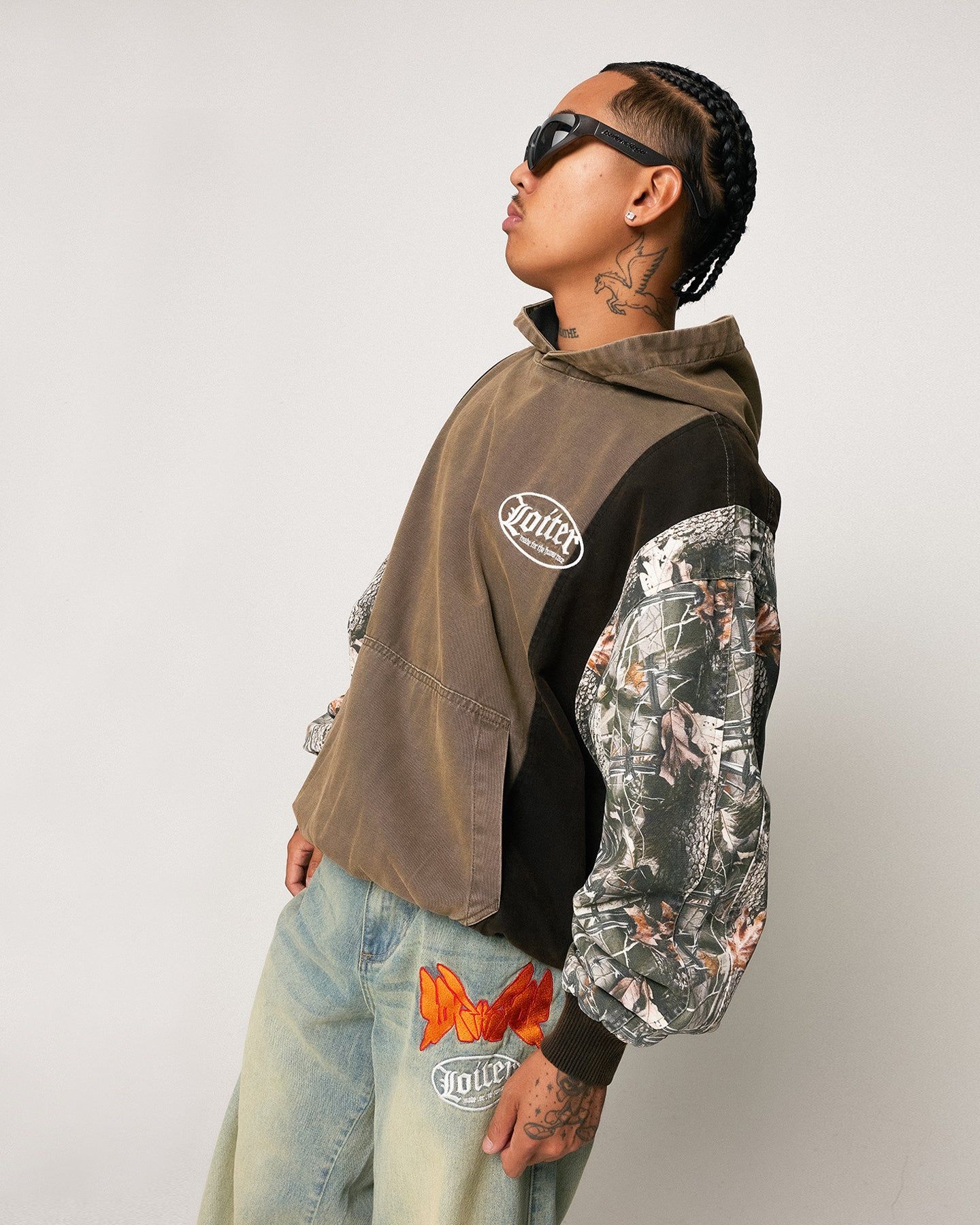 Loiter Splinter Hoodie Khaki/Camo sold by Culture Kings product image thumbnail 5