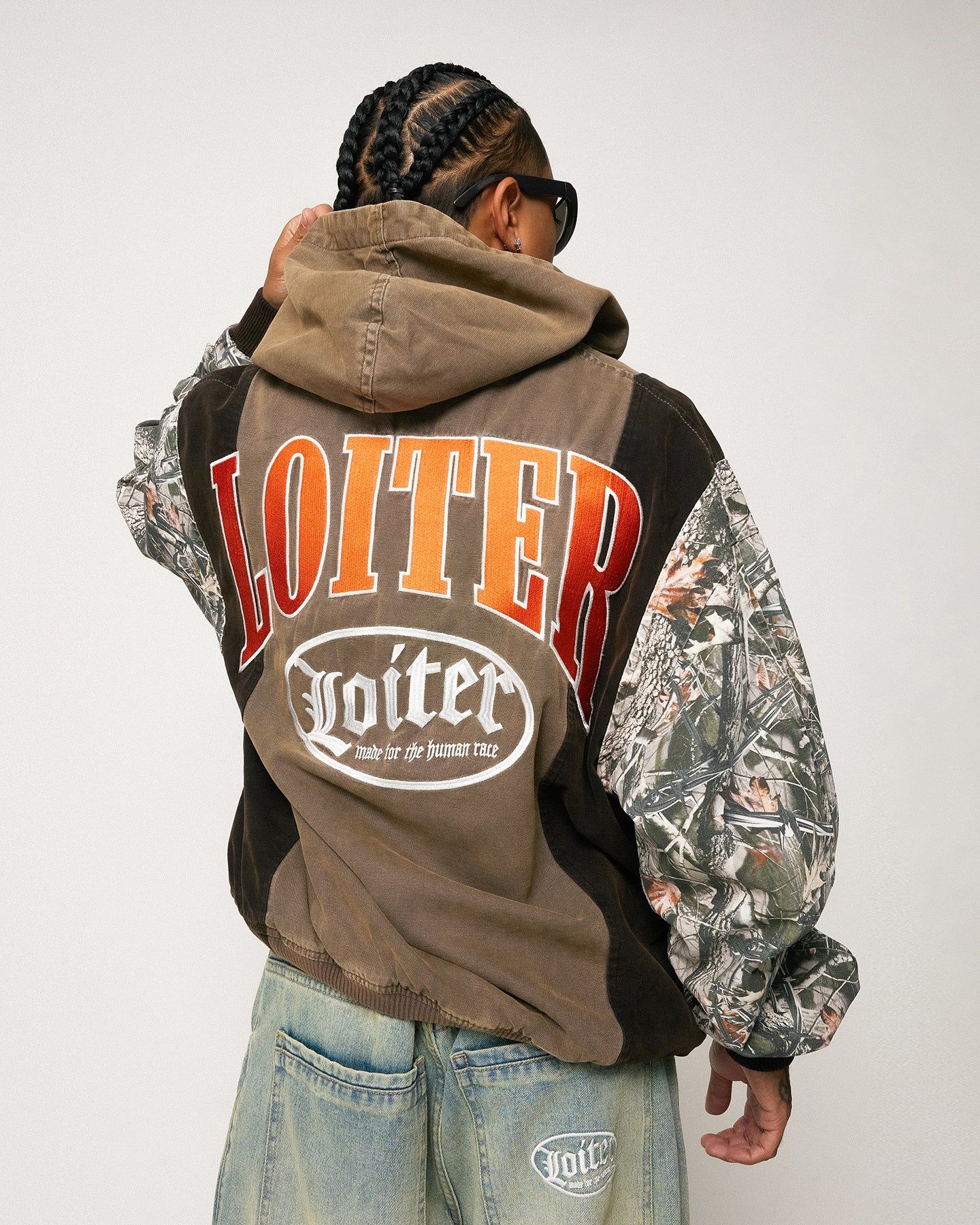 Loiter Splinter Hoodie Khaki/Camo sold by Culture Kings