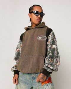 Loiter Splinter Hoodie Khaki/Camo sold by Culture Kings