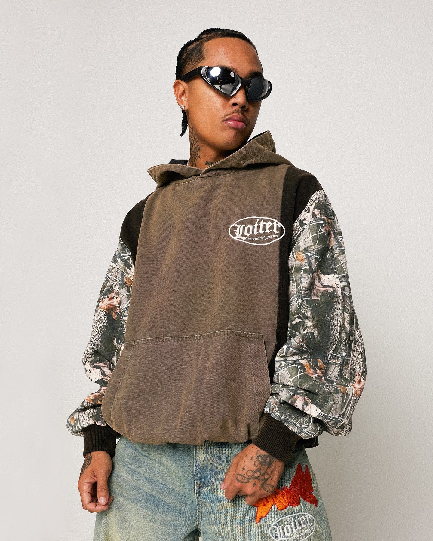 Loiter Splinter Hoodie Khaki/Camo sold by Culture Kings product image thumbnail 3