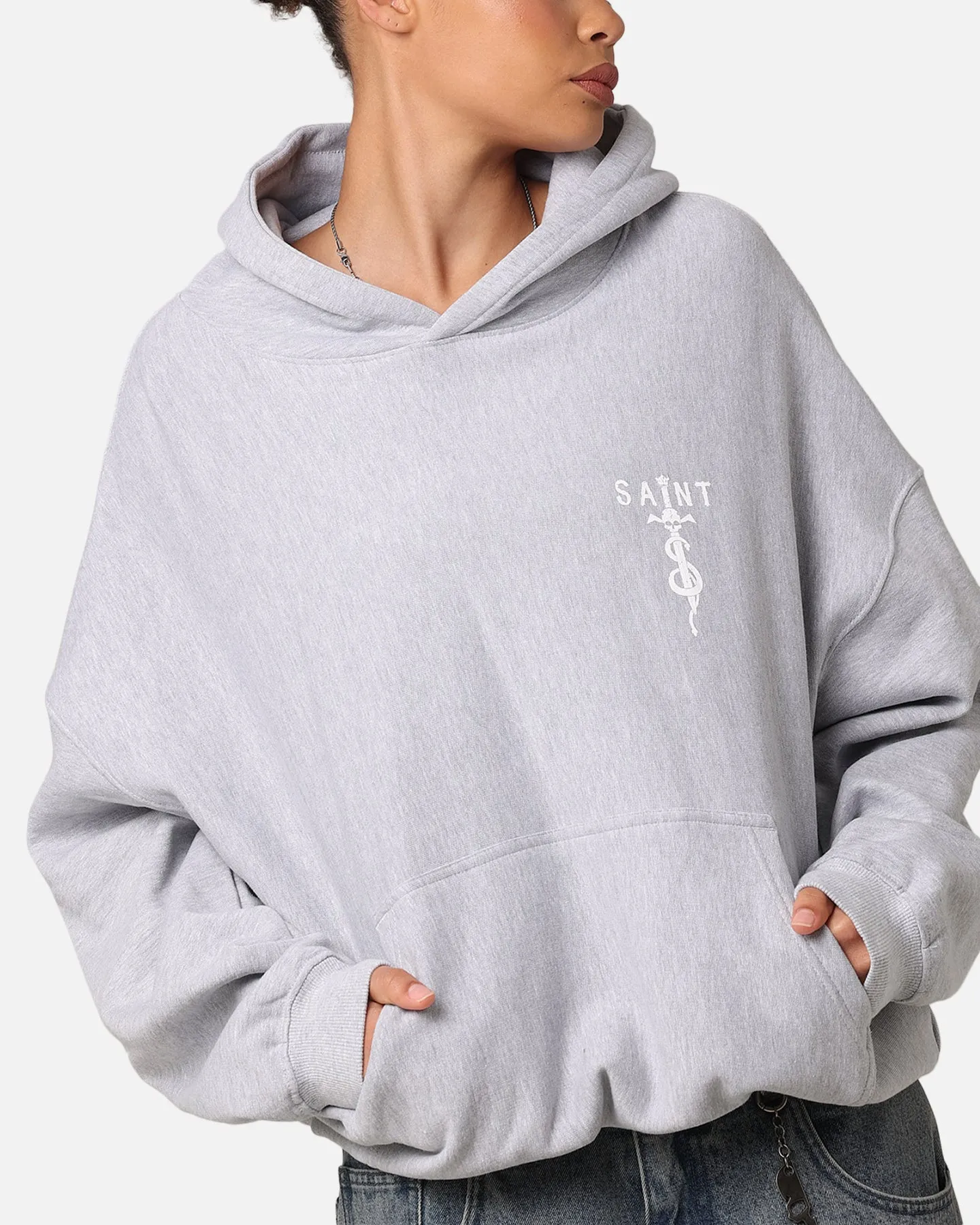 Saint Morta Daggers Premium Hoodie Light Marle sold by Culture Kings product image thumbnail 4