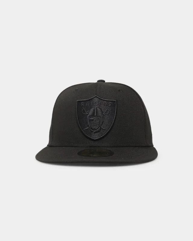 New Era Las Vegas Raiders 'Black On Black' 59FIFTY Fitted Black/Black sold by Culture Kings