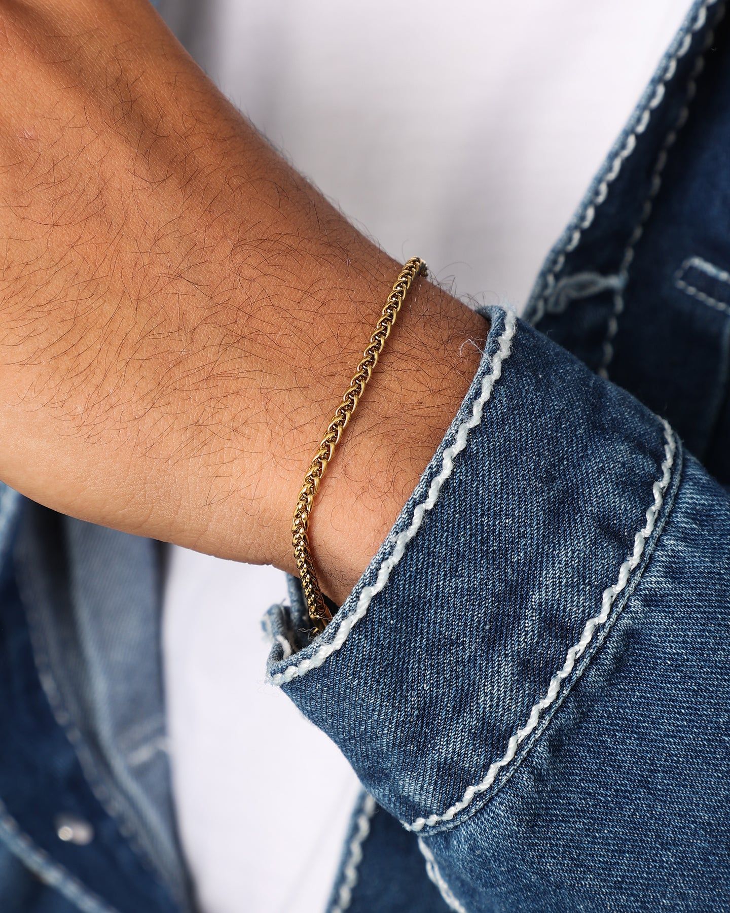 NXS Wheat Bracelet Gold sold by Culture Kings