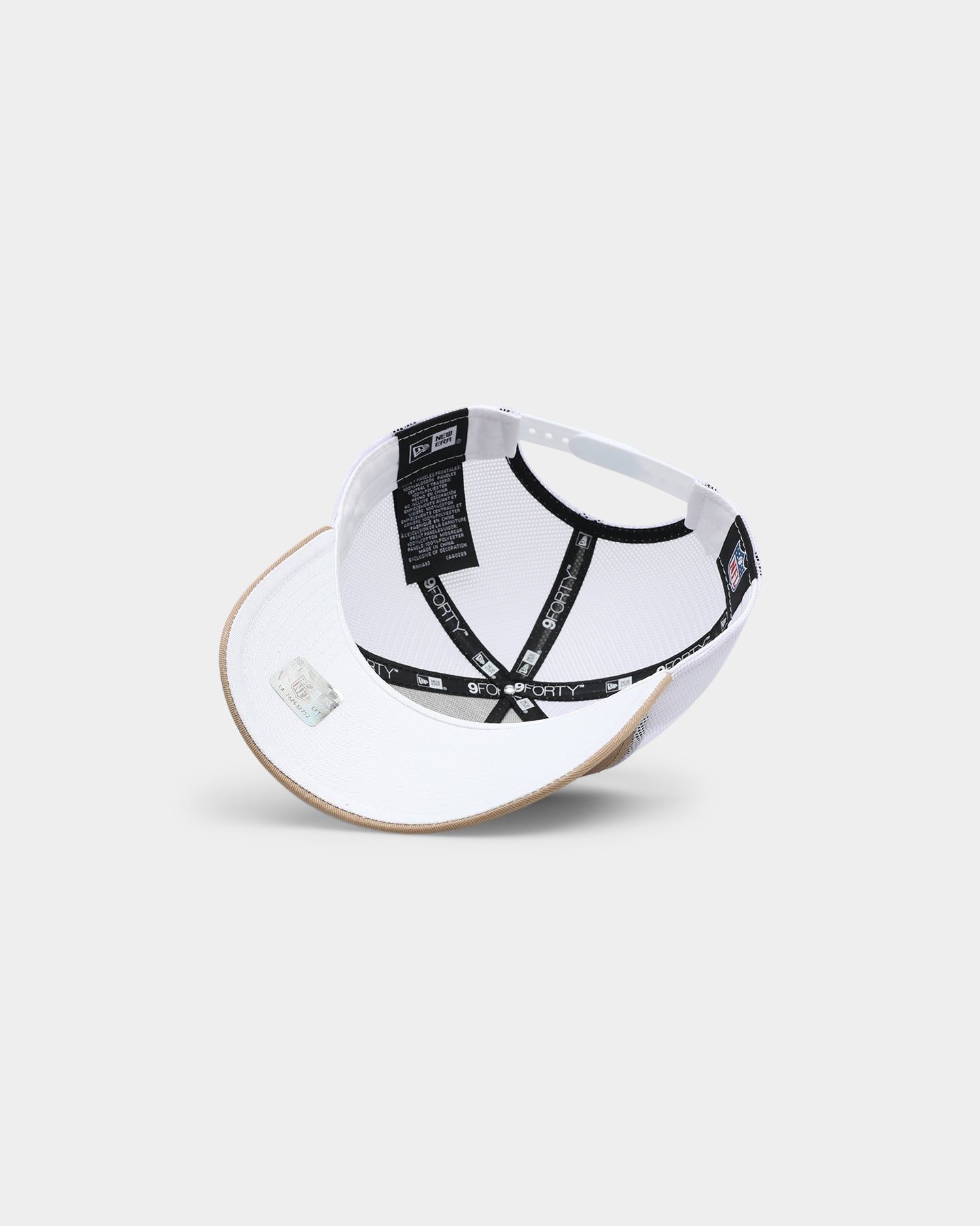 New Era Las Vegas Raiders 'Summer Essential' 9FORTY A-Frame Trucker Tumbleweed/White sold by Culture Kings product image thumbnail 6