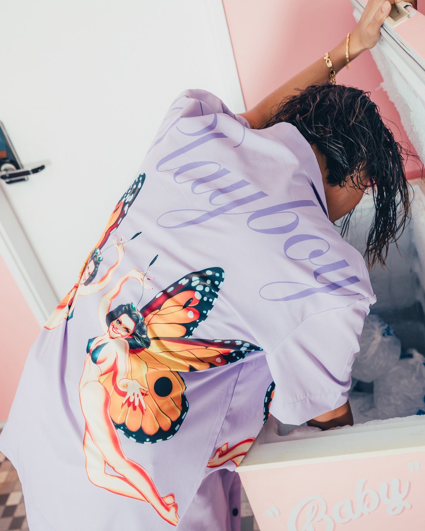 Playboy By CK Butterfly Party Shirt Purple sold by Culture Kings product image thumbnail 8