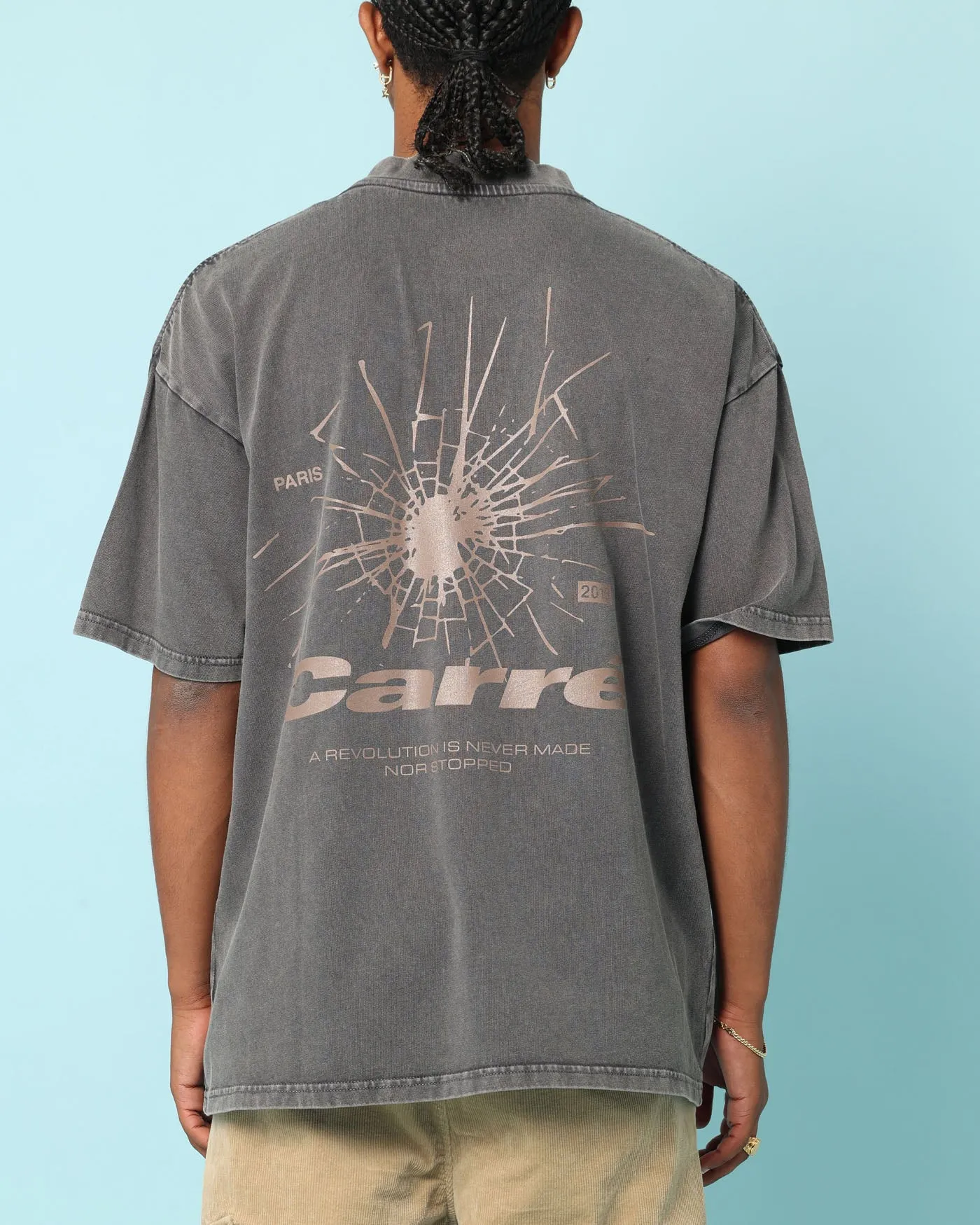 Carré Blasted Oversized T-Shirt Washed Charcoal sold by Culture Kings product image thumbnail 3