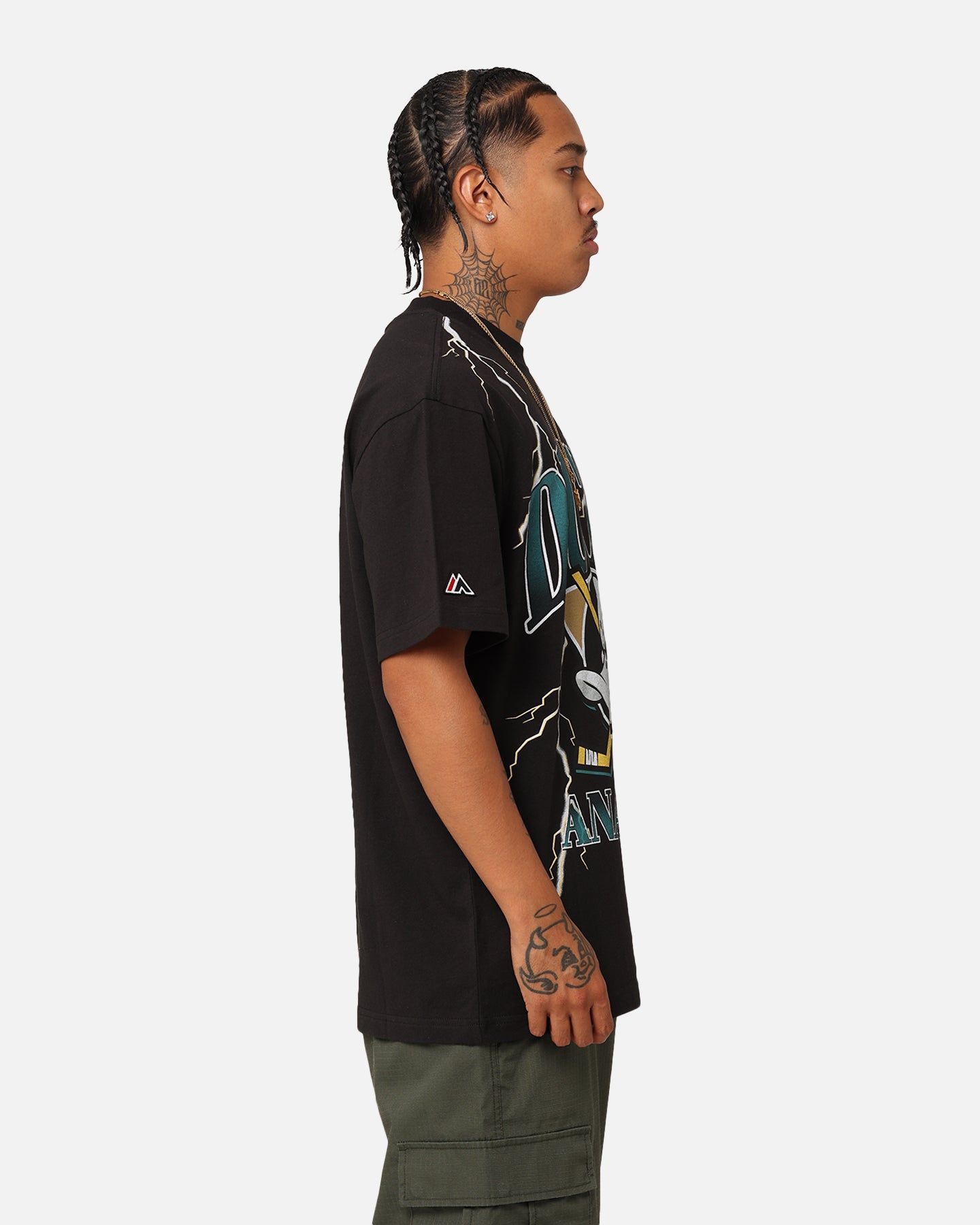 Majestic Athletic Anaheim Ducks Team Lightning Helmet T-Shirt Black sold by Culture Kings product image thumbnail 5