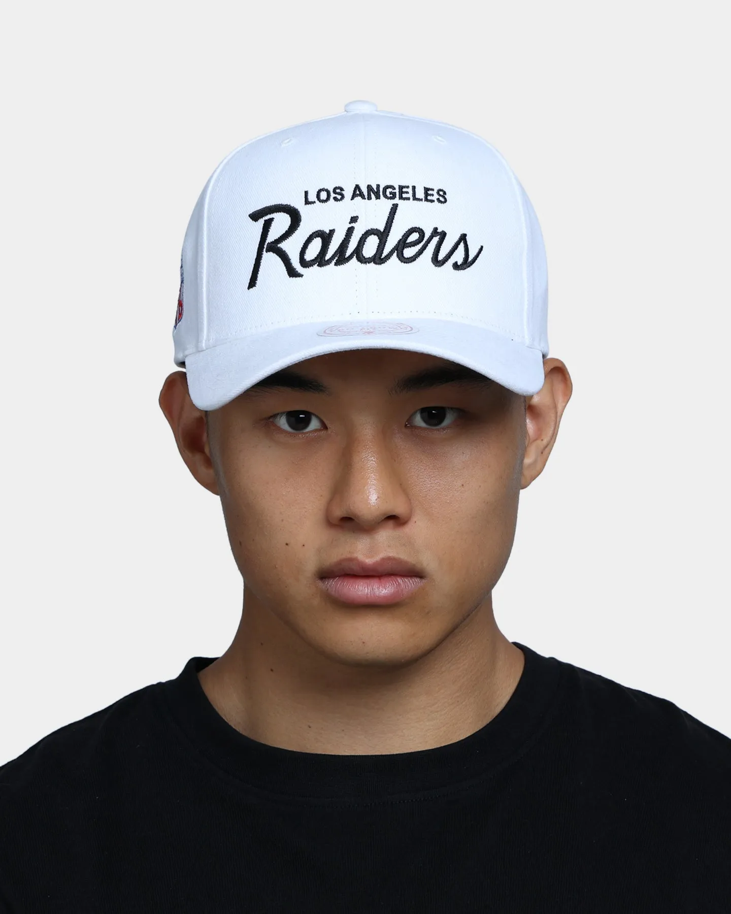 Mitchell & Ness Los Angeles Raiders Script Pro Crown Snapback White sold by Culture Kings product image thumbnail 2