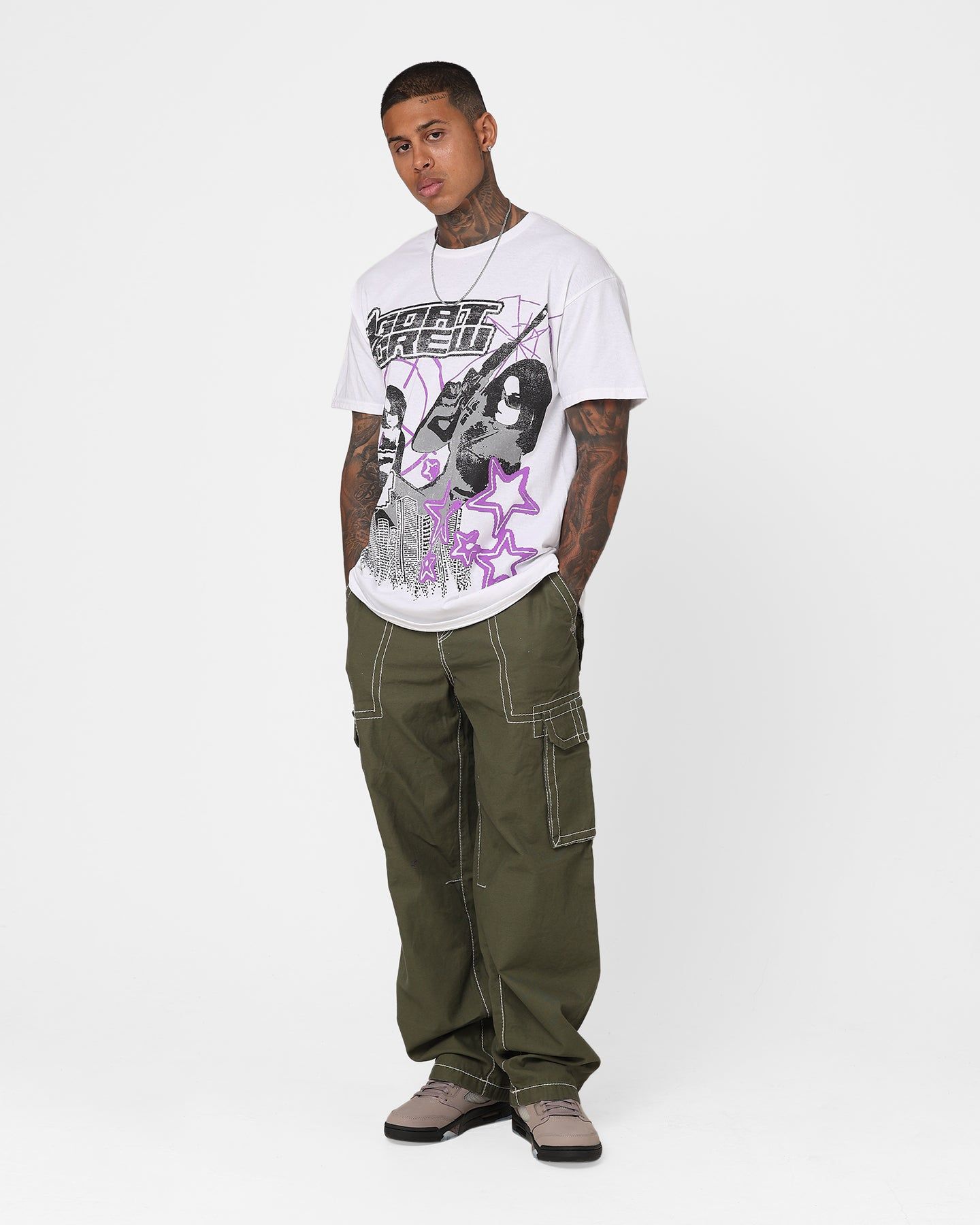 Goat Crew Straight Shot T-Shirt White sold by Culture Kings product image thumbnail 2